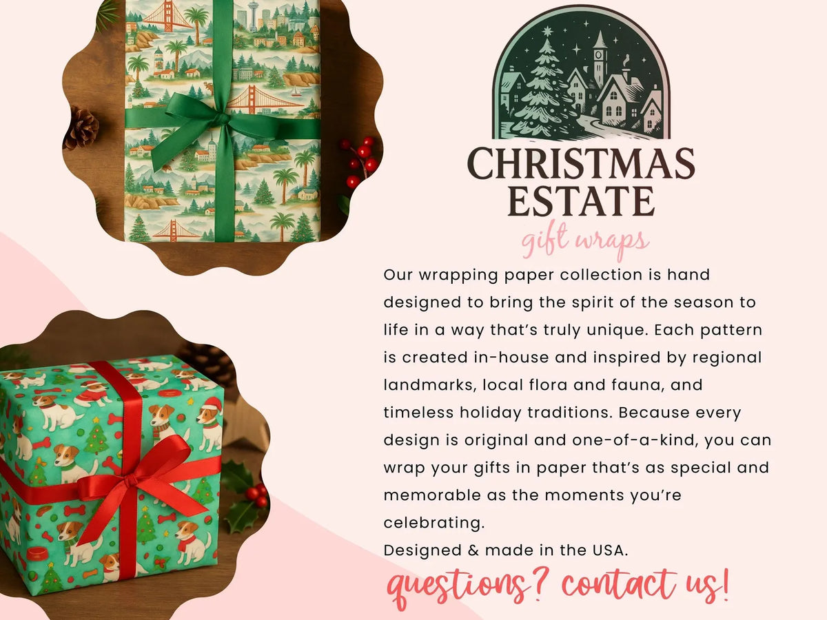 European Christmas Market Wrapping Paper