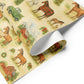 Luxury Christmas wrapping paper featuring rustic watercolor horses, barns, and vintage trucks in festive holiday settings.