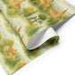 Madrid Wrapping Paper featuring beautiful hand-painted illustrations of iconic architecture and lush landscapes.
