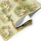 Jack Russells Wrapping Paper featuring playful terriers and gentle watercolor landscapes.