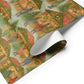 Christmas Market Wrapping Paper featuring snowy village stalls and bundled-up shoppers celebrating the holiday spirit.